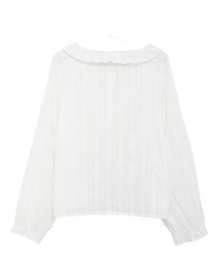 Tucked collar blouse