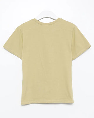 LOOK Vintage Lettering Slim Half T-Shirt