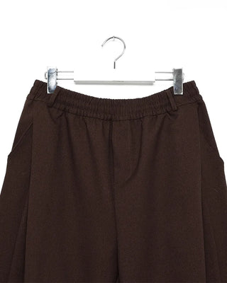 Classic pleated wide-leg pants