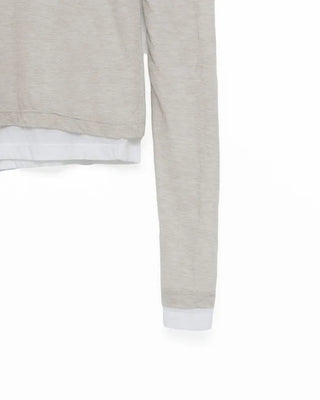Wool layered T-shirt