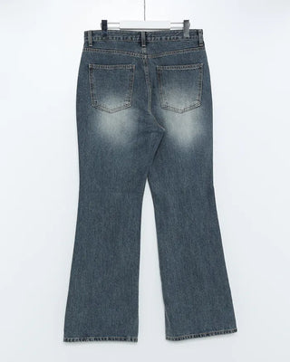 Slim bootcut denim pants