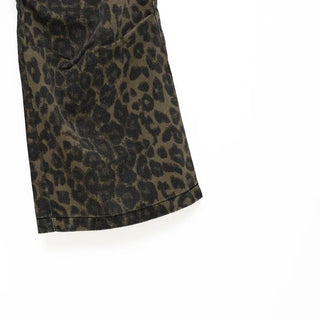 Leopard cargo pants