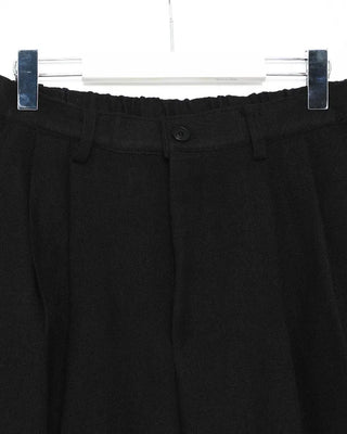 Wide back elastic waist slacks