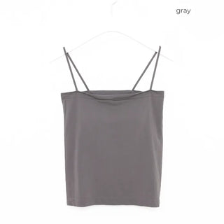Square camisole with built-in cups