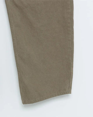 Curved cotton pants