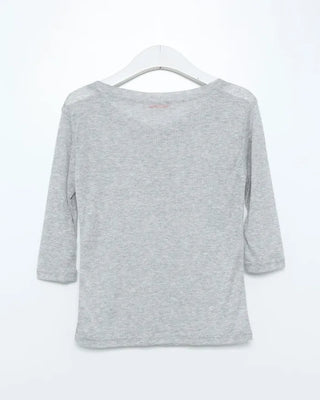 Henley Neck Sheer T-Shirt