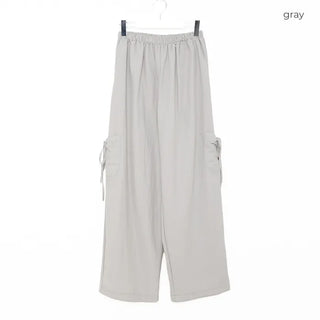 Side Ribbon Pocket Cozy Pants
