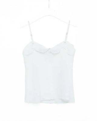 Frilled tie sleeveless dress