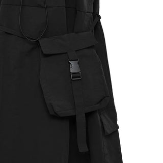 Bag set shirred nylon dress