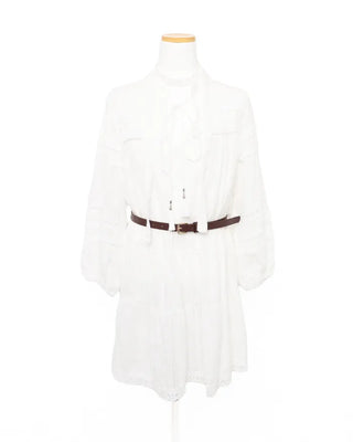 Bohemian Belt Set Flare Mini Dress