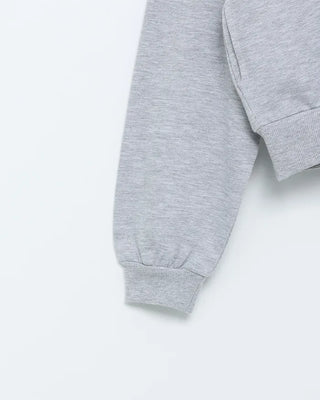 Studded Vintage Hooded Zip-Up