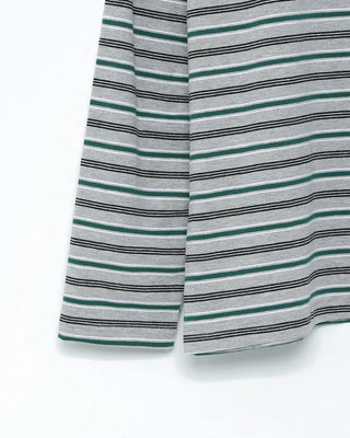 Color-blocked striped T-shirt