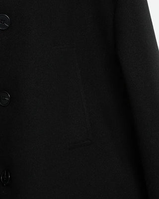 Wool button-up half coat