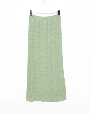 Embossed Banding Long Skirt