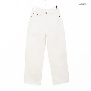 Cotton straight pants