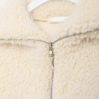 Fur zip jacket