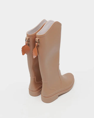 Colored long rain boots