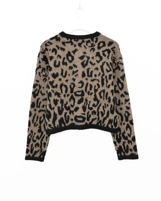 Leopard print cardigan