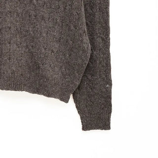 (Unisex) Two-tone Cable Knit