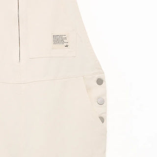Front zip cotton overalls