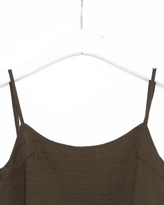 Back-button sleeveless blouse