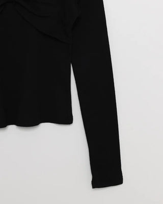 Bust Ribbon Point Square Neck T-Shirt