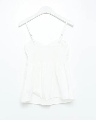 Shirred Ribbon Camisole Blouse