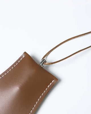 Stitched Vegan Leather Glasses Holder