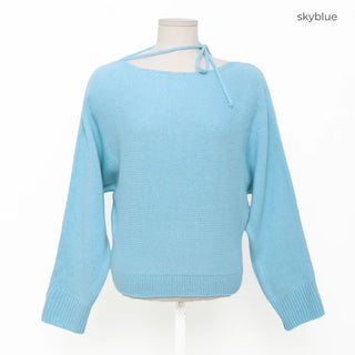 Asymmetrical Strap Knit