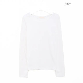 Ribbed long-sleeve T-shirt