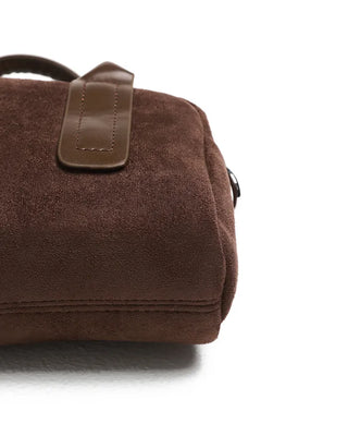 Suede tote bag