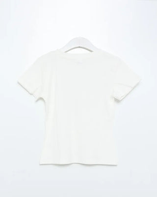 LOVE Dot Semi-Crop Short-Sleeve T-Shirt