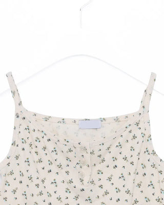 Flower button camisole