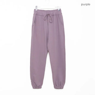 Basic color jogger pants