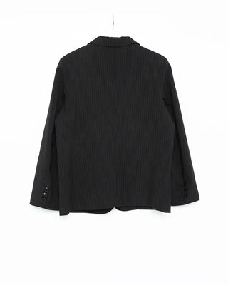 Pinstripe tailored collar single jacket