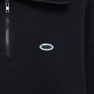 Colored half-zip sweatshirt