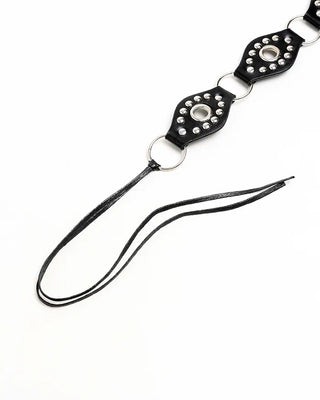 Vintage studded strap belt