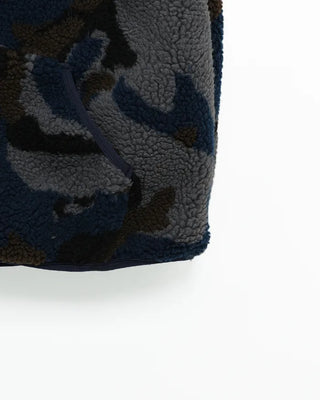 Camouflage fleece hooded vest