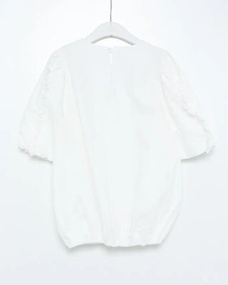 Shoulder ruffle frill blouse