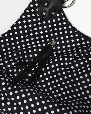 Dot Zip Pocket Tote Bag