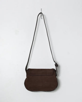Suede shoulder bag