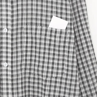 Checked sheer shirt
