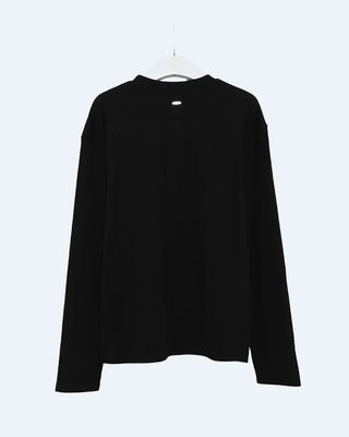 Back Charm Rib Long T-Shirt
