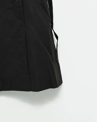 Double-breasted long trench coat