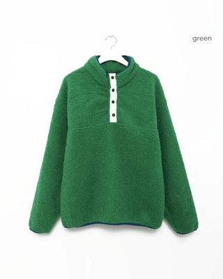 Warm Button Fleece Anorak