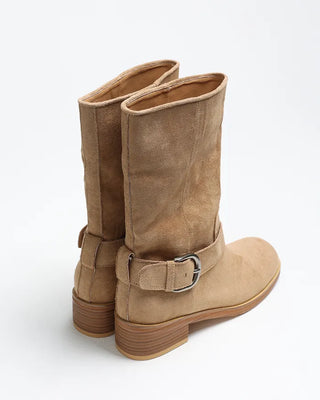 One-strap mid-calf boots