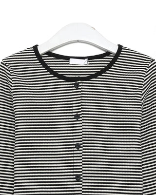 Striped camisole cardigan set