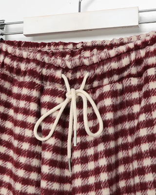Checkered Pants with Waistband