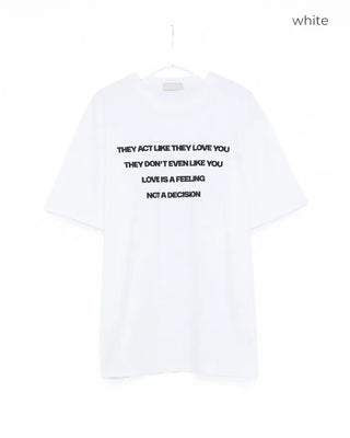 Lettering Oversized T-Shirt