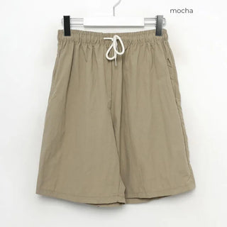 Nylon Banding Half Pants